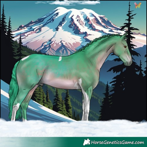 Horse Color:Watercolor Brown Tobiano 