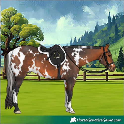 Horse Color:White Spotted Bay 