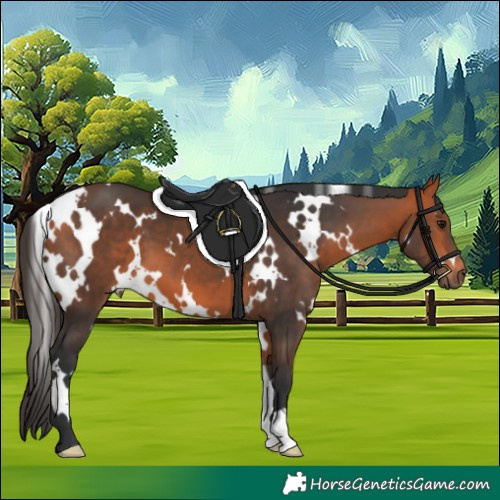 Horse Color:White Spotted Bay 