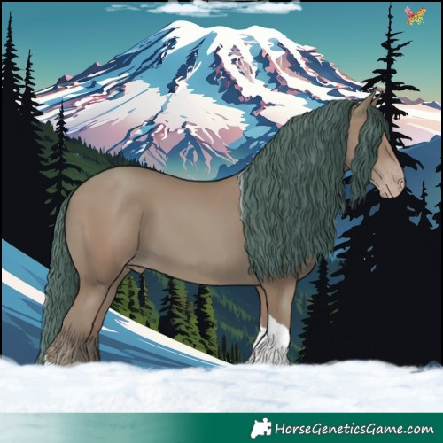 Horse Color:Watercolor Classic Champagne Tobiano 