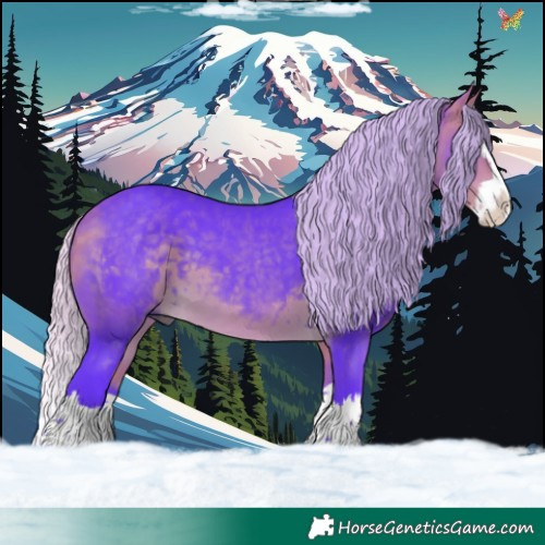 Horse Color:Watercolor Silver Buckskin Splash 