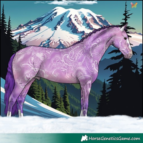 Horse Color:Watercolor Brown Ice Dun 