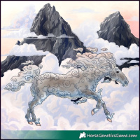 Horse Color:Silver Black 