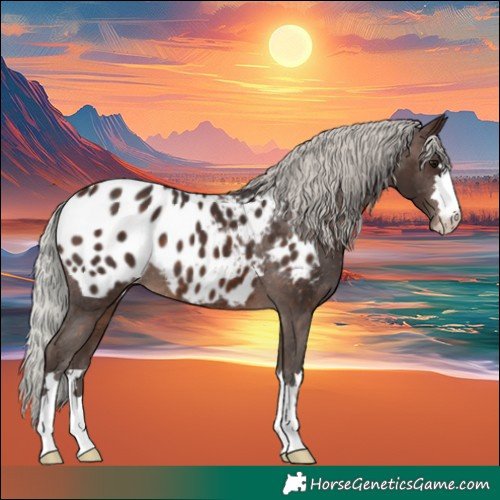 Horse Color:Silver Brown Appaloosa 
