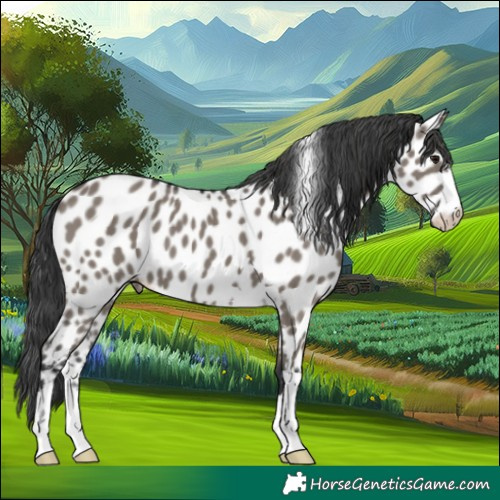 Horse Color:Grullo Appaloosa 