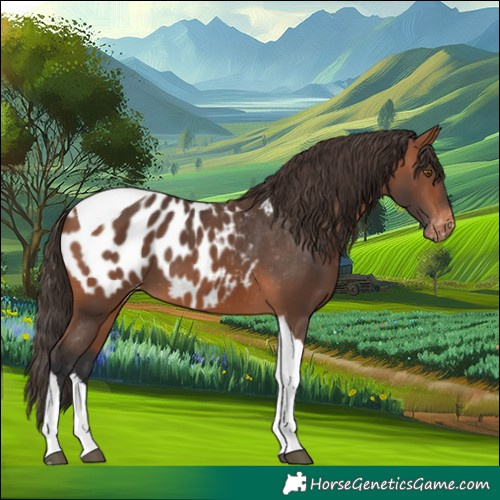 Horse Color:Bay Tobiano Appaloosa 