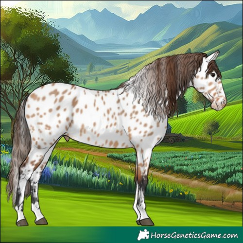 Horse Color:Bay Dun Appaloosa 