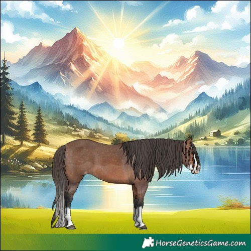 Horse Color:Bay Splash Appaloosa 