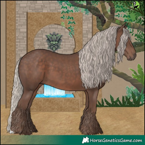 Horse Color:Silver Black 