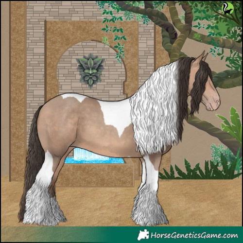 Horse Color:Amber Champagne Tobiano 
