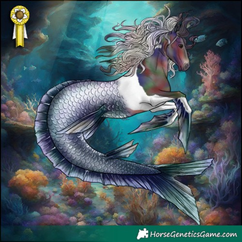 Horse Color:Nacre Brown Tobiano 