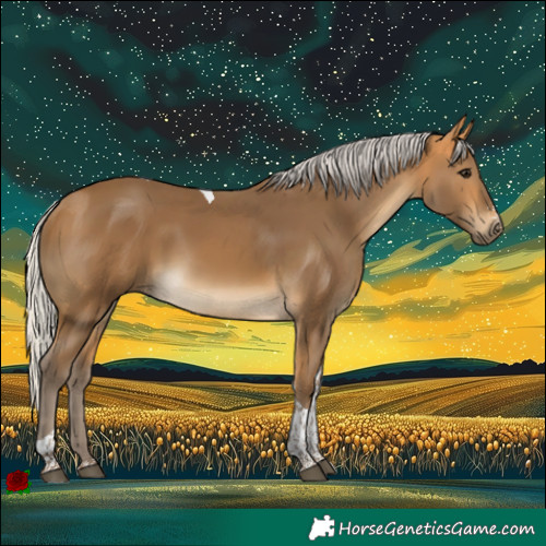 Horse Color:Silver Buckskin Sabino Tobiano Rabicano 
