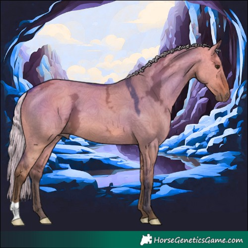 Horse Color:Silver Brown Ice Dun 