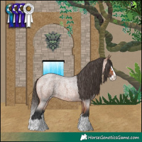 Horse Color:Bay Roan Splash Varnish