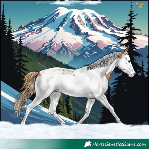 Horse Color:Chestnut Splash Tobiano