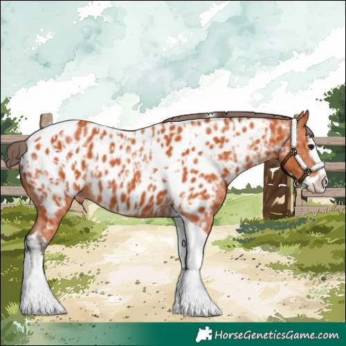 Horse Color:Bay Splash Tobiano Near Leopard  and Bay Splash Tobiano Near Leopard 