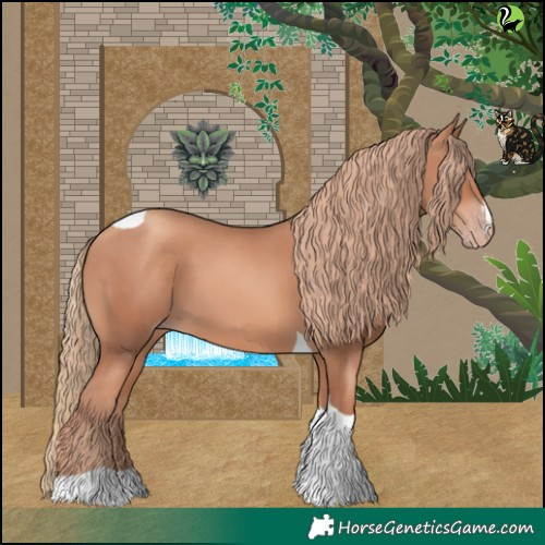 Horse Color:Gold Champagne Tobiano 
