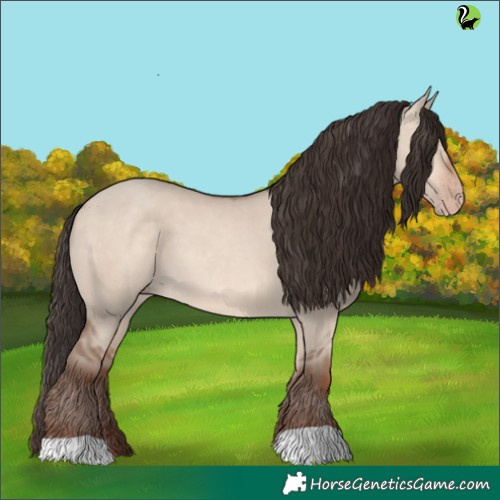 Horse Color:Sable Champagne Dun 