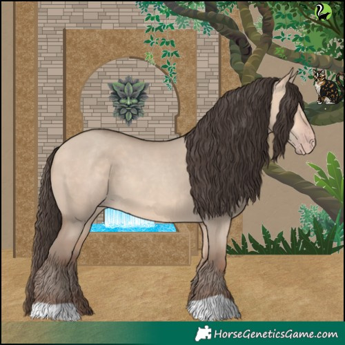 Horse Color:Amber Champagne Dun 