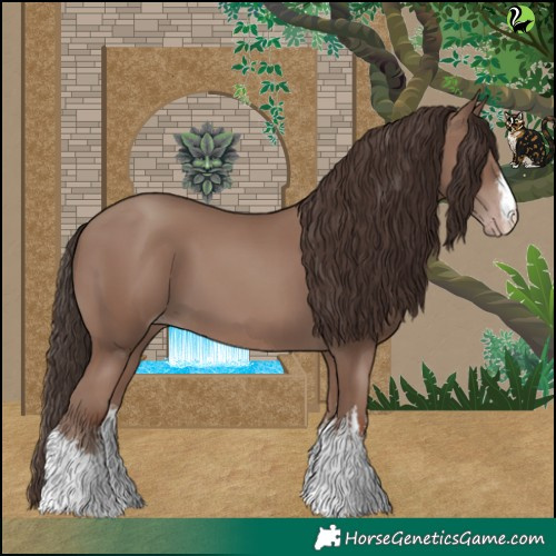 Horse Color:White Spotted Classic Champagne 