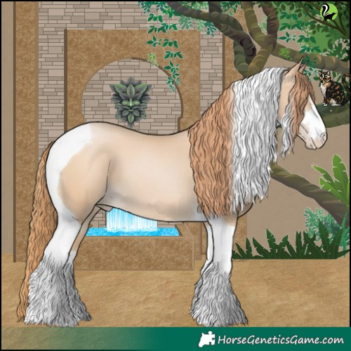 Horse Color:White Spotted Smoky Black Pearl Tobiano 
