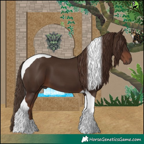 Horse Color:Liver Chestnut Tobiano 