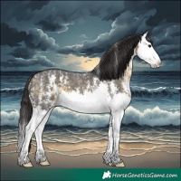 Horse Color:Buckskin Sabino Splash 