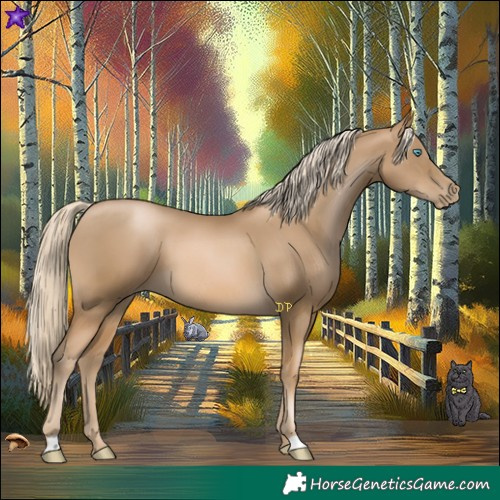 Horse Color:Chocolate Palomino Pearl Mushroom 