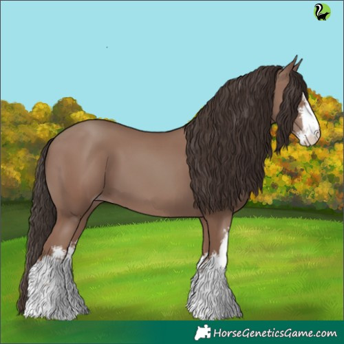 Horse Color:White Spotted Classic Champagne 