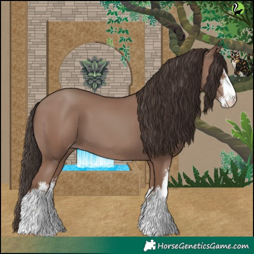 Horse Color:White Spotted Classic Champagne 