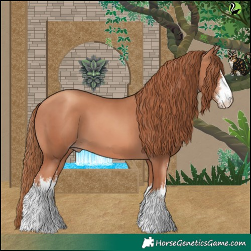 Horse Color:White Spotted Gold Champagne 