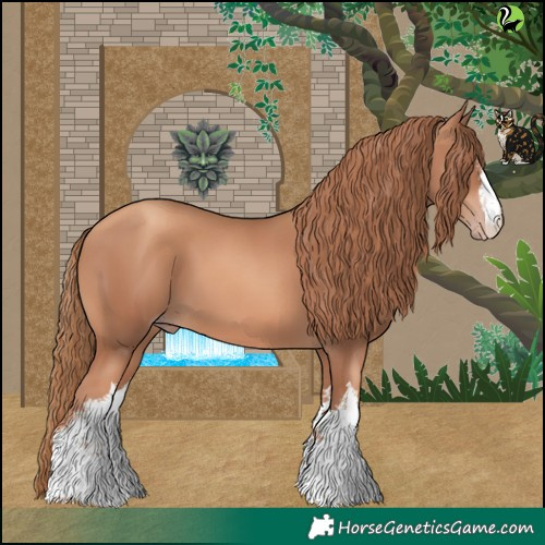 Horse Color:White Spotted Gold Champagne 