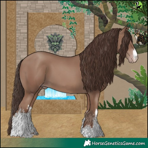 Horse Color:White Spotted Classic Champagne 