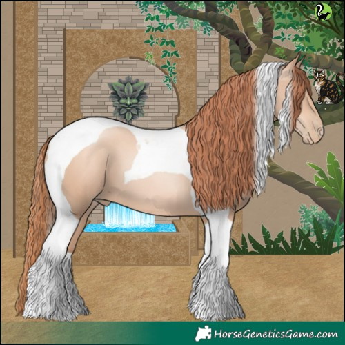 Horse Color:Classic Champagne Pearl Tobiano 