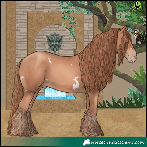 Horse Color:White Spotted Gold Champagne 