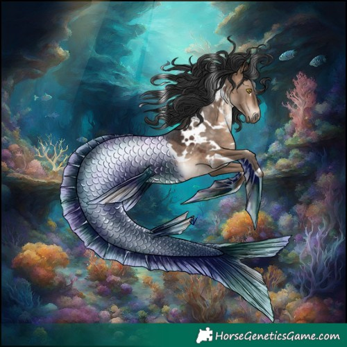 Horse Color:White Spotted Brown Dun Rabicano 