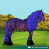 Horse Color:Watercolor Bay Ice 