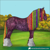 Horse Color:Painted Watercolor Chestnut Ice 