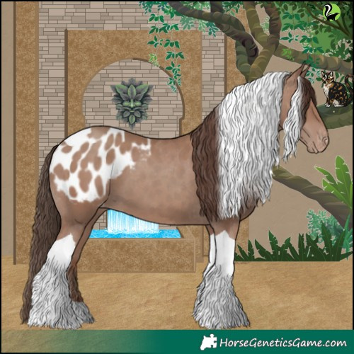 Horse Color:Classic Champagne Tobiano Blanket 