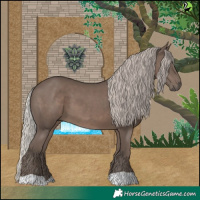 Horse Color:Silver Black 