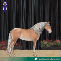 Horse Color:Silver Sable Champagne Tobiano 