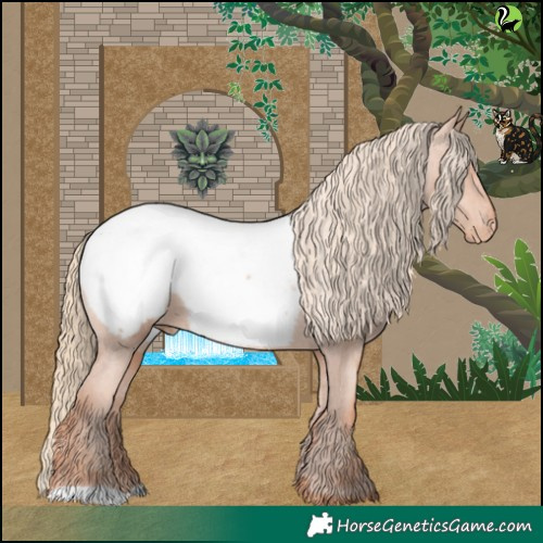 Horse Color:Gold Champagne Snowcap 