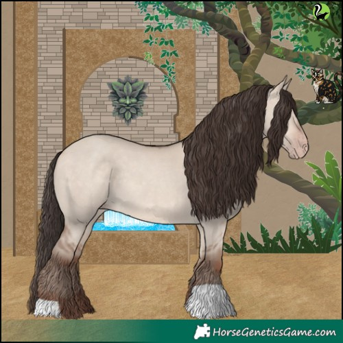 Horse Color:Sable Champagne Dun 