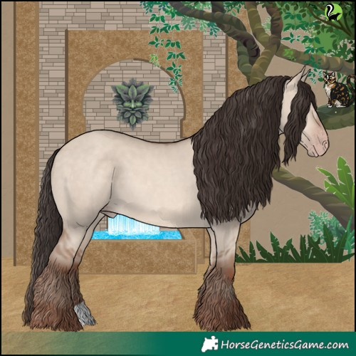 Horse Color:Sable Champagne Dun 