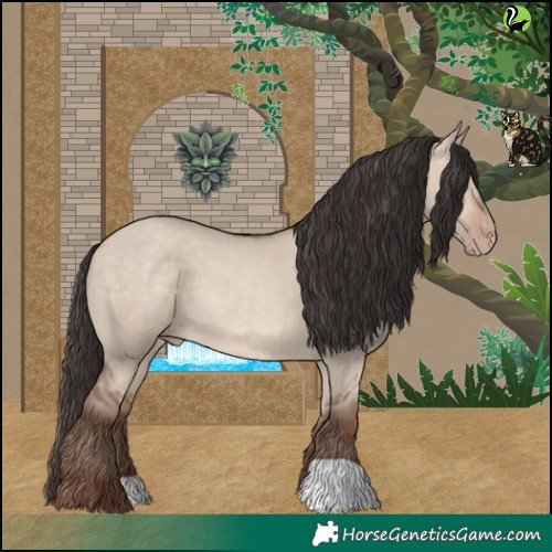 Horse Color:Sable Champagne Dun 