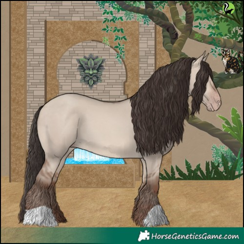Horse Color:Sable Champagne Dun 