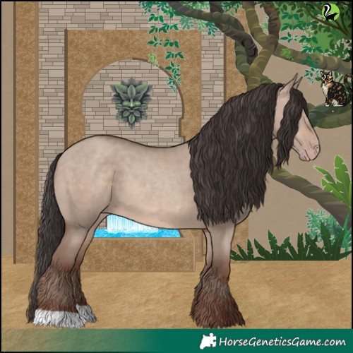 Horse Color:Sable Champagne Dun 