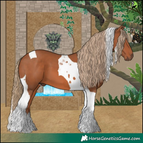 Horse Color:Chestnut Tobiano 