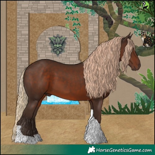 Horse Color:Liver Chestnut Tobiano 