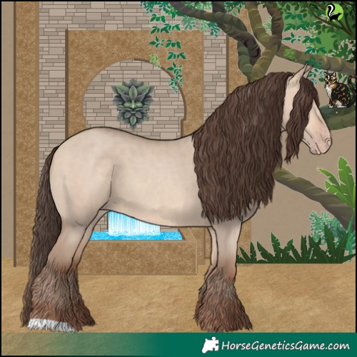 Horse Color:Amber Champagne Dun 